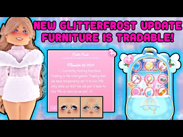 New Glitterfrost Update Is Here Furniture Is Now Tradable Royale High