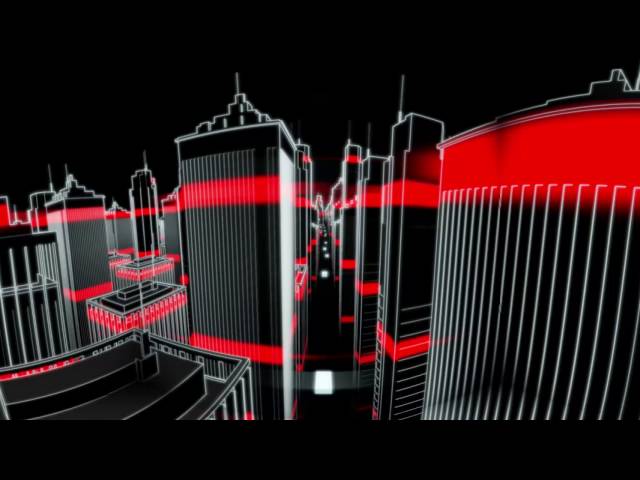 4K 360VR ANIMATED CGI LOOP (vector city flight)