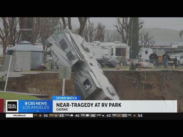 Three motorhomes swept away at RV Park in Santa Clarita