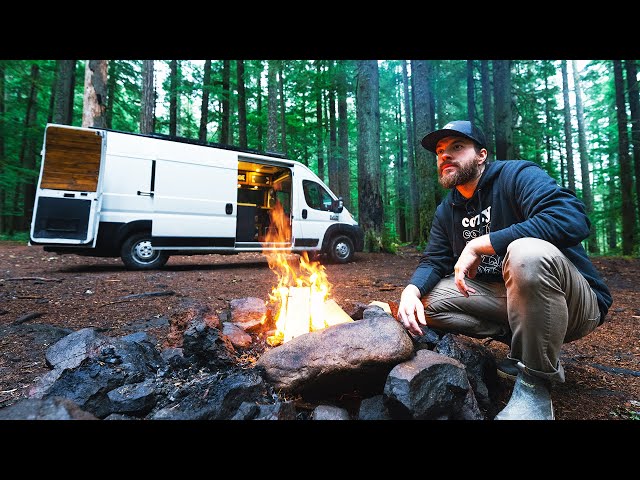 Vanlife Camping in the Pacific Northwest (Forks Washington)