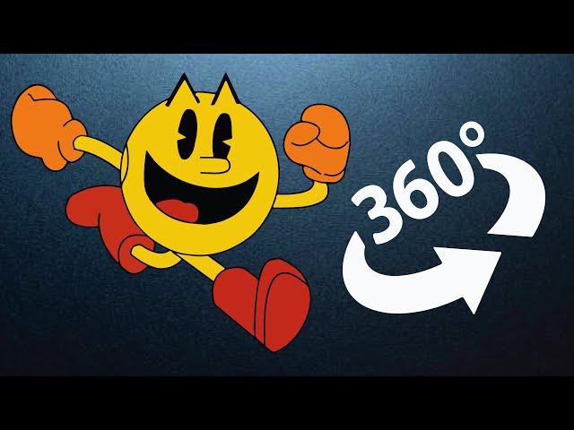 VR 360 FNF Pac-Man (Ms Pacman)  found at the city in real life poppy playtime | 360 cinema | VR 360