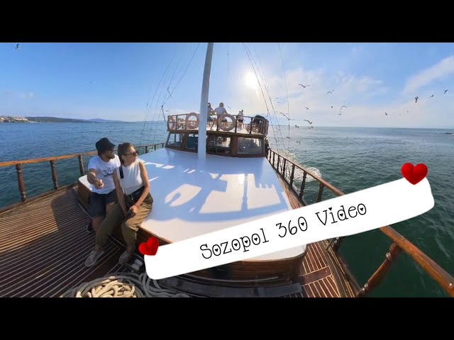 Sozopol Bulgaria - plimbare cu vaporașul Big Baba 360 video 4k