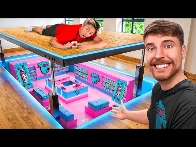 I Built a SECRET Room For MrBeast!