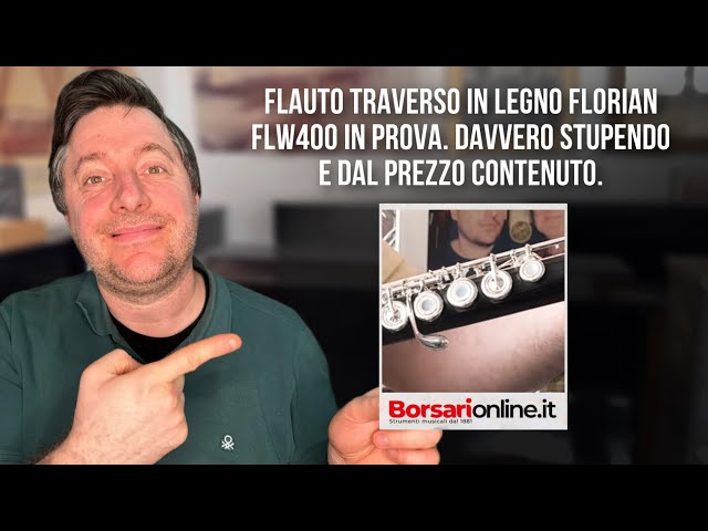 Flauto traverso in legno Florian FLW400 in prova. Davvero stupendo e dal prezzo contenuto.