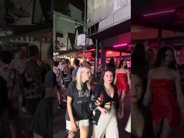 Pattaya walking street trans women | Pattaya nightlife 2023 - part 09