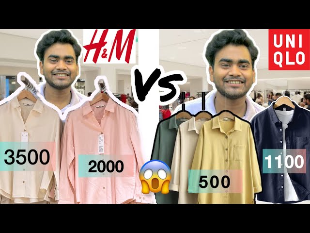 UNIQLO vs H&M men’s clothing stores of delhi which brand is better #uniqlohaul