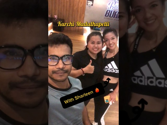 Kurchi Madathapetti with Sharleen 🔥 #shorts #shortsvideo #zumbadance