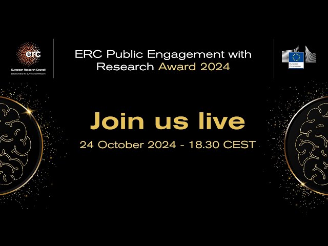 ERC Public Engagement with Research Award 2024 ceremony