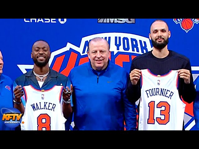 Kemba Walker & Evan Fournier Knicks Press Conference Highlights