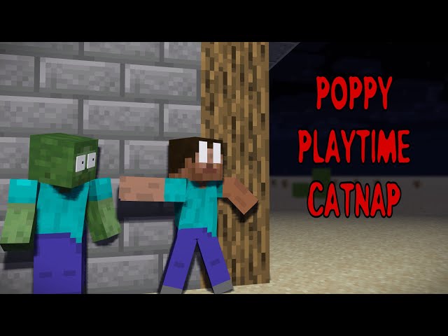 monster school : POPPYPLAY TIME 3 CATNAP - horror minecraft  animation