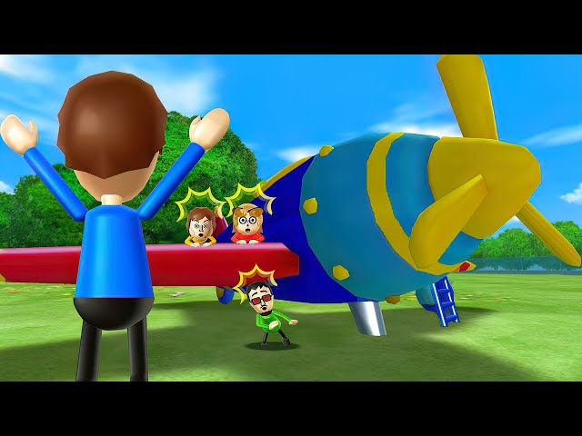 Wii Party Minigames - Luigi Vs Tails Vs Akira Vs Pierre [2Player] (Hardest Difficulty)