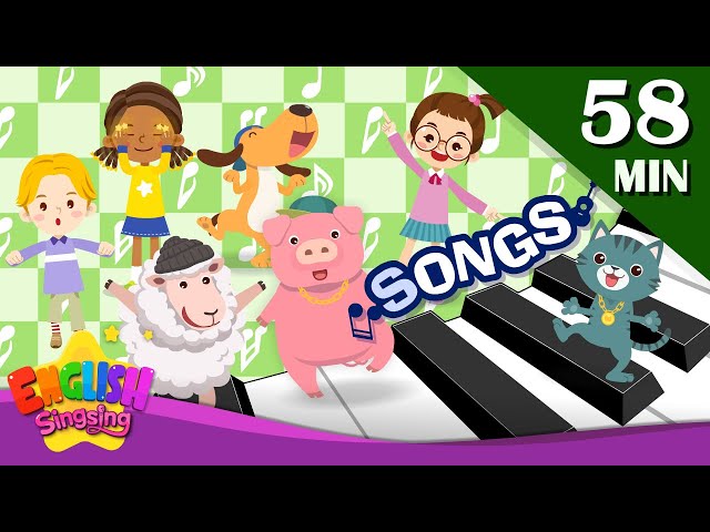 Words Songs | Learn English for Kids | Collection of Kindergarten Songs