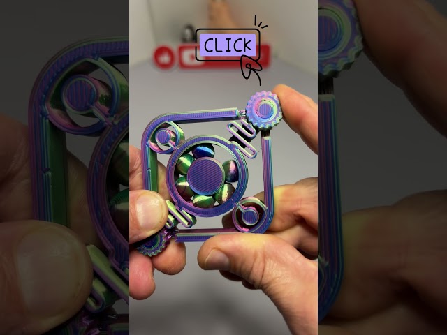 3D Printed Speedy Fidget Spinner/Clicker Combo |  #3dprinting #spinner #fidget #clicker