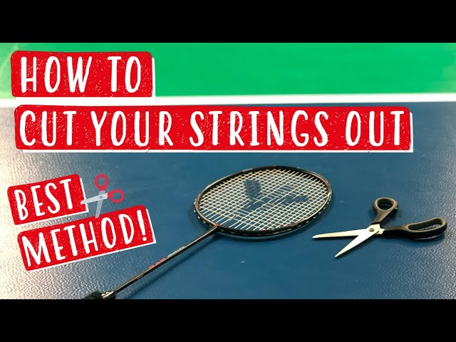 How To Cut Your Badminton Strings Out - Best Method #SHORTS