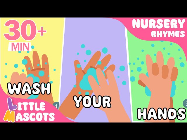 Wash Your Hands 🫧 + The Bath Song + more Little Mascots Nursery Rhymes & Kids Songs