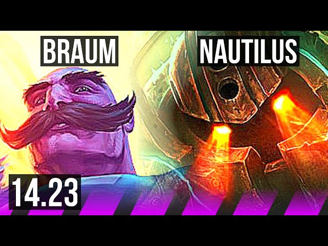 BRAUM & Aphelios vs NAUTILUS & Corki (SUP) | KR Diamond | 14.23