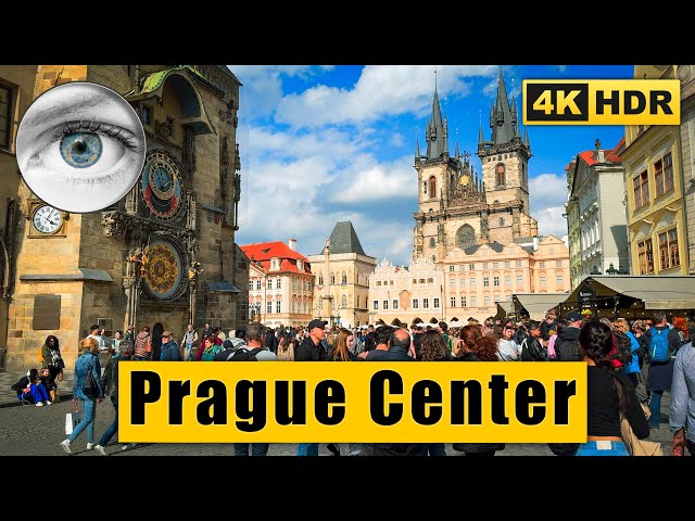 Prague Walking Tour - Wenceslas Square, Old Town Square 🇨🇿 Czech Republic 4k HDR ASMR