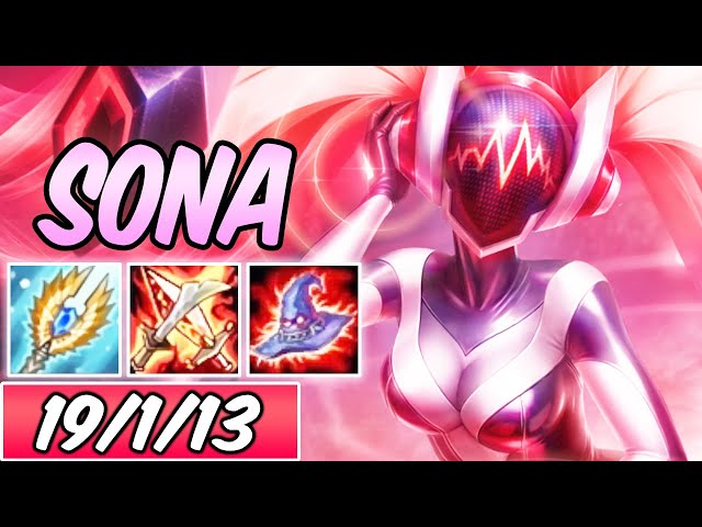 S+ DJ SONA MID FULL AP BURST DARK HARVEST 40% CDR | New Build & Runes | League of Legends | S10