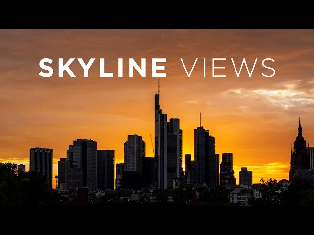 8K Hyperlapse – Frankfurt Skyline Views – Timelapse Film