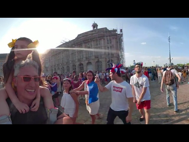 France World Cup celebration Bordeaux VIDEO 1633