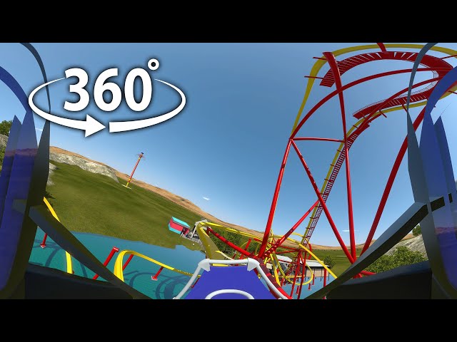 360° Roller coaster in virtual reality POV 8K