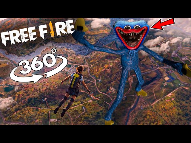 VR 360° GIANT Huggy Wuggy in Free Fire / 4K Gameplay 2022