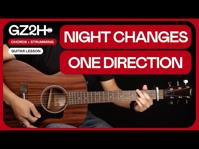 Night Changes Guitar Tutorial One Direction Guitar Lesson |Easy Chords + TAB|