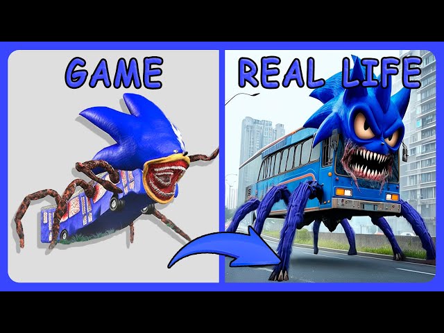 Bus Shin Sonic Tape Monster Eater In Real Life | All Eat Monster | Guess The Eater MONSTER'S VOICE