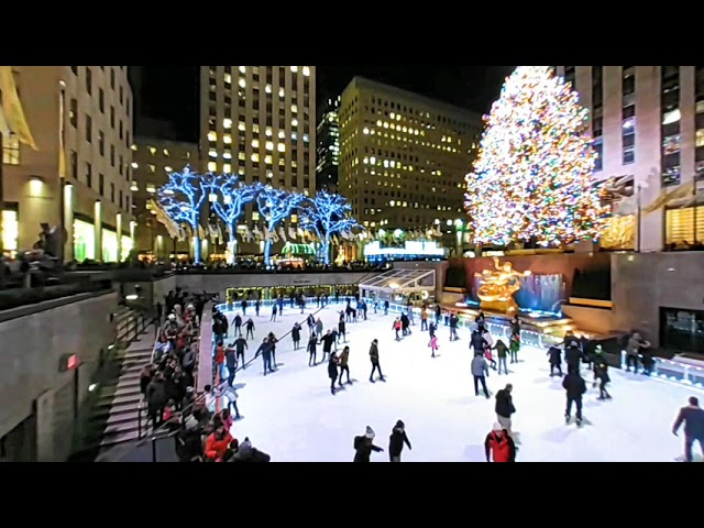 [VR180] Rockefeller Center - Christmas Ice Skating- New York City