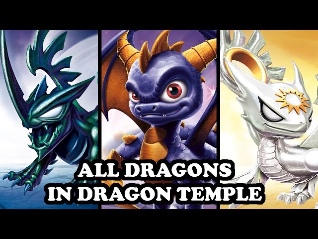 Skylanders Imaginators - All Dragons in Dragon Temple GAMEPLAY