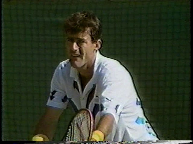 John McEnroe vs. John Fitzgerald Wimbledon 1989 4th round END OF MATCH