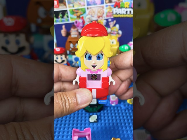 Change Suit Lego Princess Peach To Lego Propeller Power Up Suit #lego #viral #toys #shorts