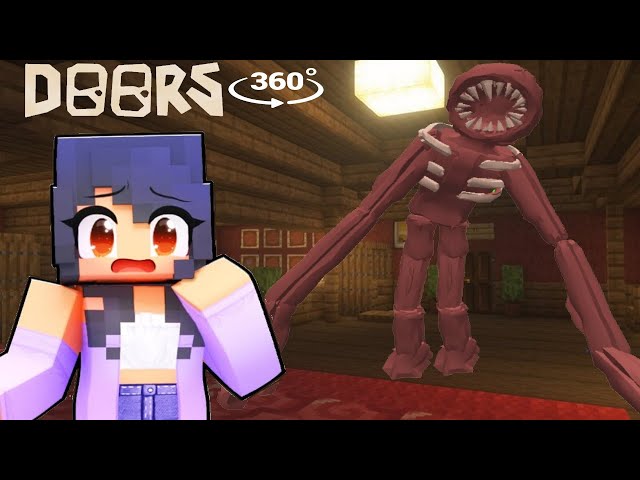 WHO CAN SAVE APHMAU from ROBLOX DOORS FIGURE in Minecraft 360°