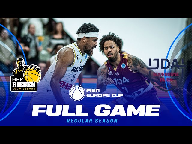 MHP RIESEN Ludwigsburg v JDA Bourgogne Dijon | Full Basketball Game | FIBA Europe Cup 2024-25