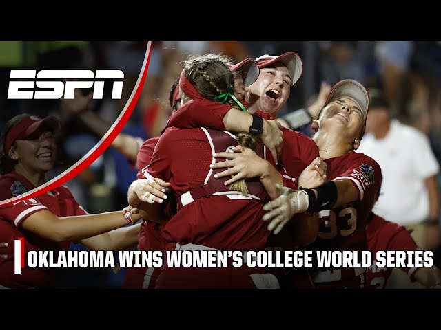 OKLAHOMA SECURES THE 4-PEAT AS SOFTBALL NATIONAL CHAMPIONS | Women’s College World Series