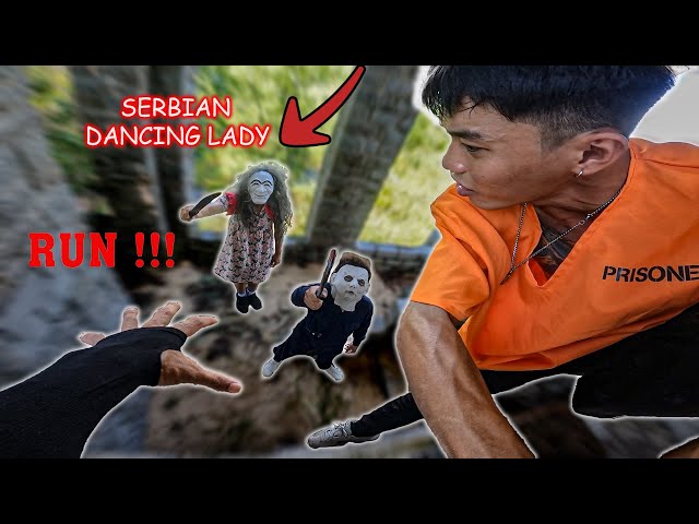 SERBIAN DANCING LADY REAL LIFE ESCAPE || Horror Parkour Pov