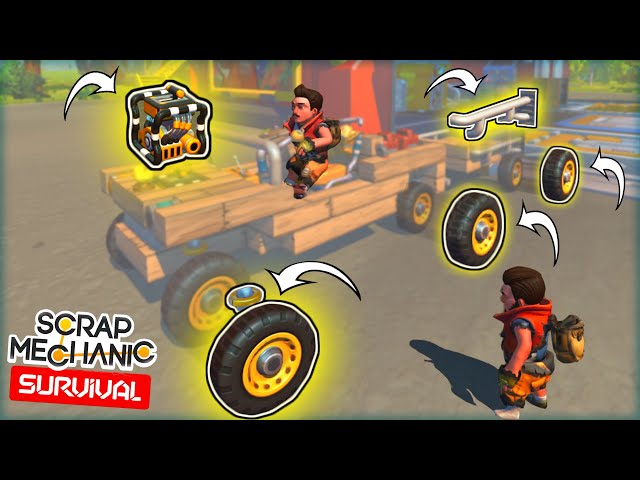 Upgrading my Truck for Increased Awesome! (Scrap Mechanic Survival Multiplayer || Episode 2)