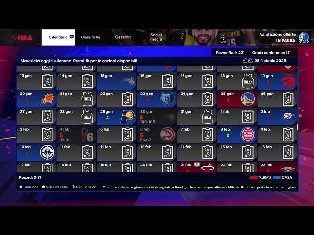 Spurs vs Mavs 9 Aprile Mamba2k Regular Season