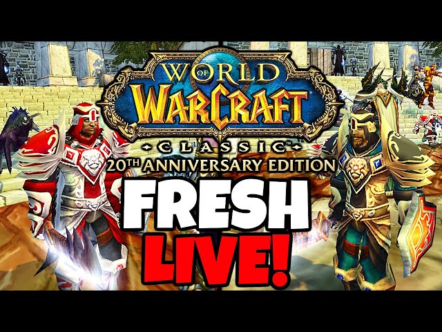 FRESH LAUNCH is Here! Level 1-60 Journey on the Fresh PvE Server !guide !xp !guild