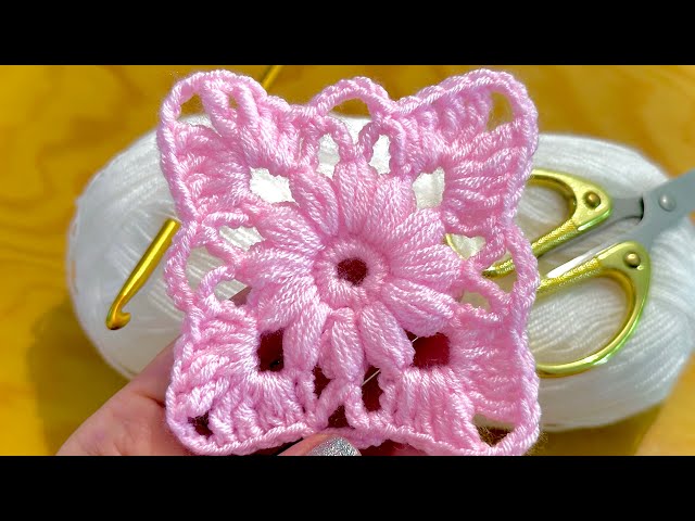 How to crochet a granny square for absolute beginners / 🌸Crochet blanket, bag, hat, top