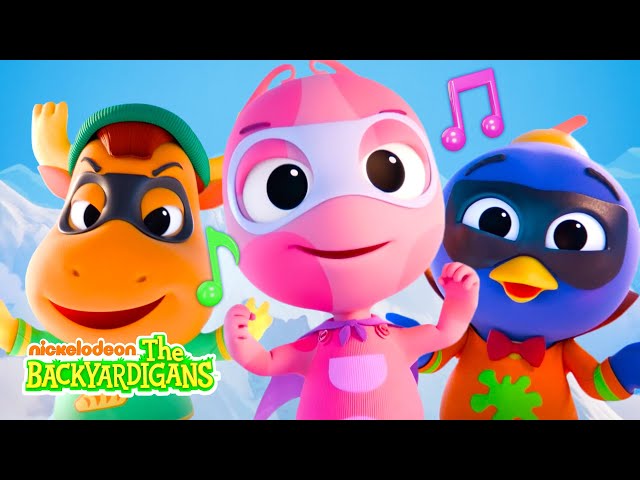 Uniqua Sings "Super Heroes vs. Super Villains" w/ Pablo & Tyrone | The Backyardigans