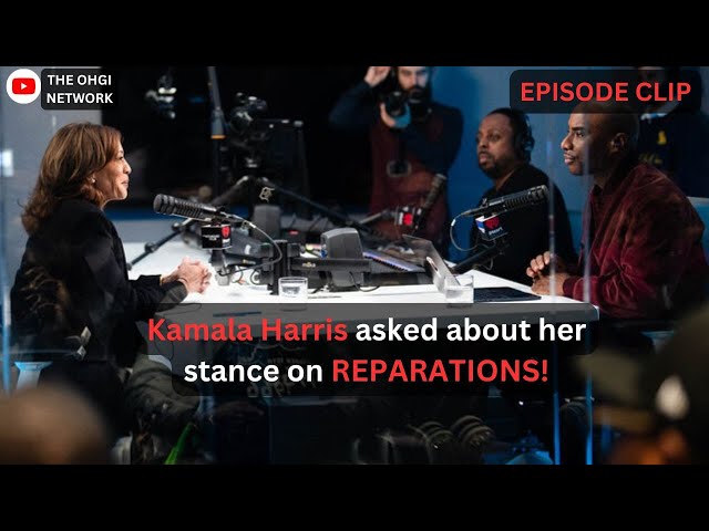 Kamala is asked in town hall, what she will do about reparations for Black folk!