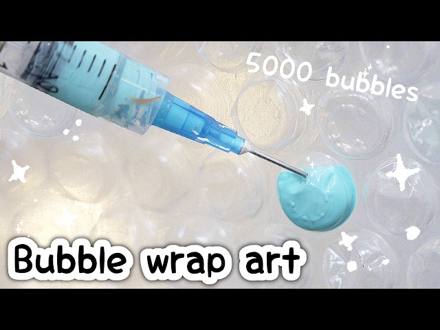 5000 BUBBLE POP PAINT ART!? this is taking me forever...