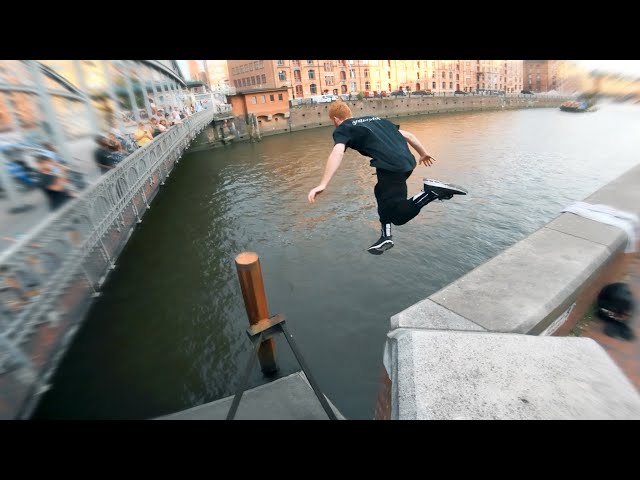 Parkour Water Challenge Hamburg - DON'T GET WET 🇩🇪