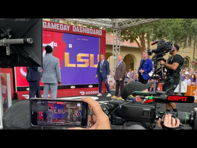 Brian Kelly LIVE. ESPN Game Day at LSU. Saban, Herbstreit, Davis, Howard & McAfee talking Football!