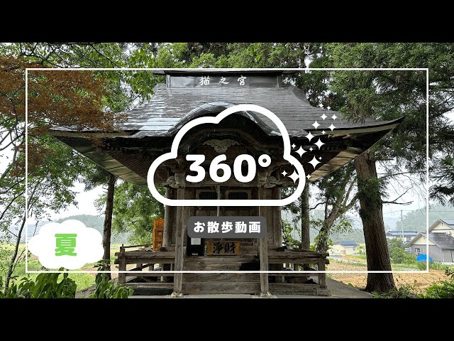 【360°お散歩動画】猫の宮・夏