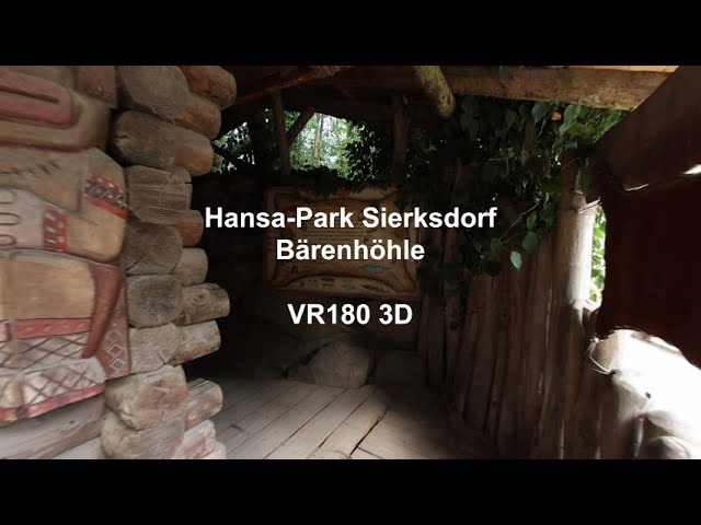 Gang durch die Bärenhöhle im Hansa-Park (VR180 3D)