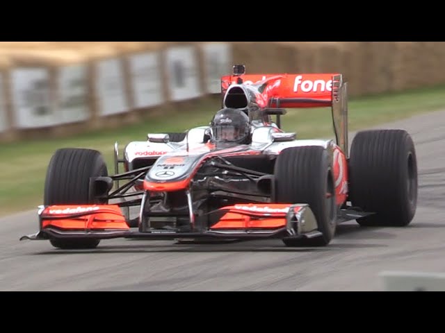 McLaren MP4-25 F1 ex Lewis Hamilton | Mercedes V8 Engine Sound at Goodwood FOS