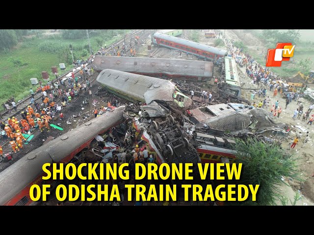 Heart-Wrenching Aerial Visuals Of Train Catastrophe In Odisha’s Balasore