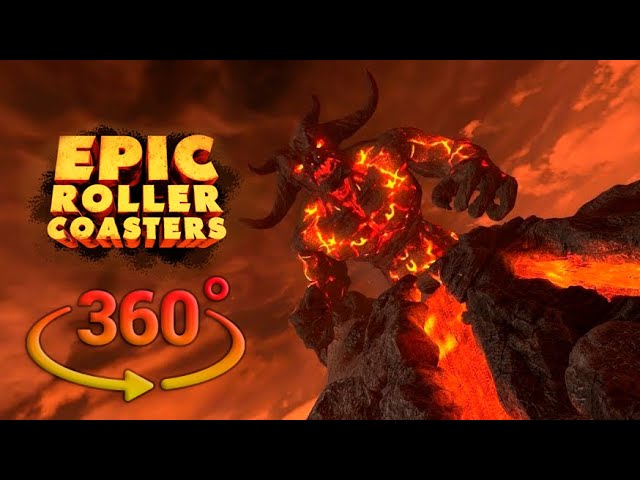 Epic Roller Coasters 3D Volcano 360°